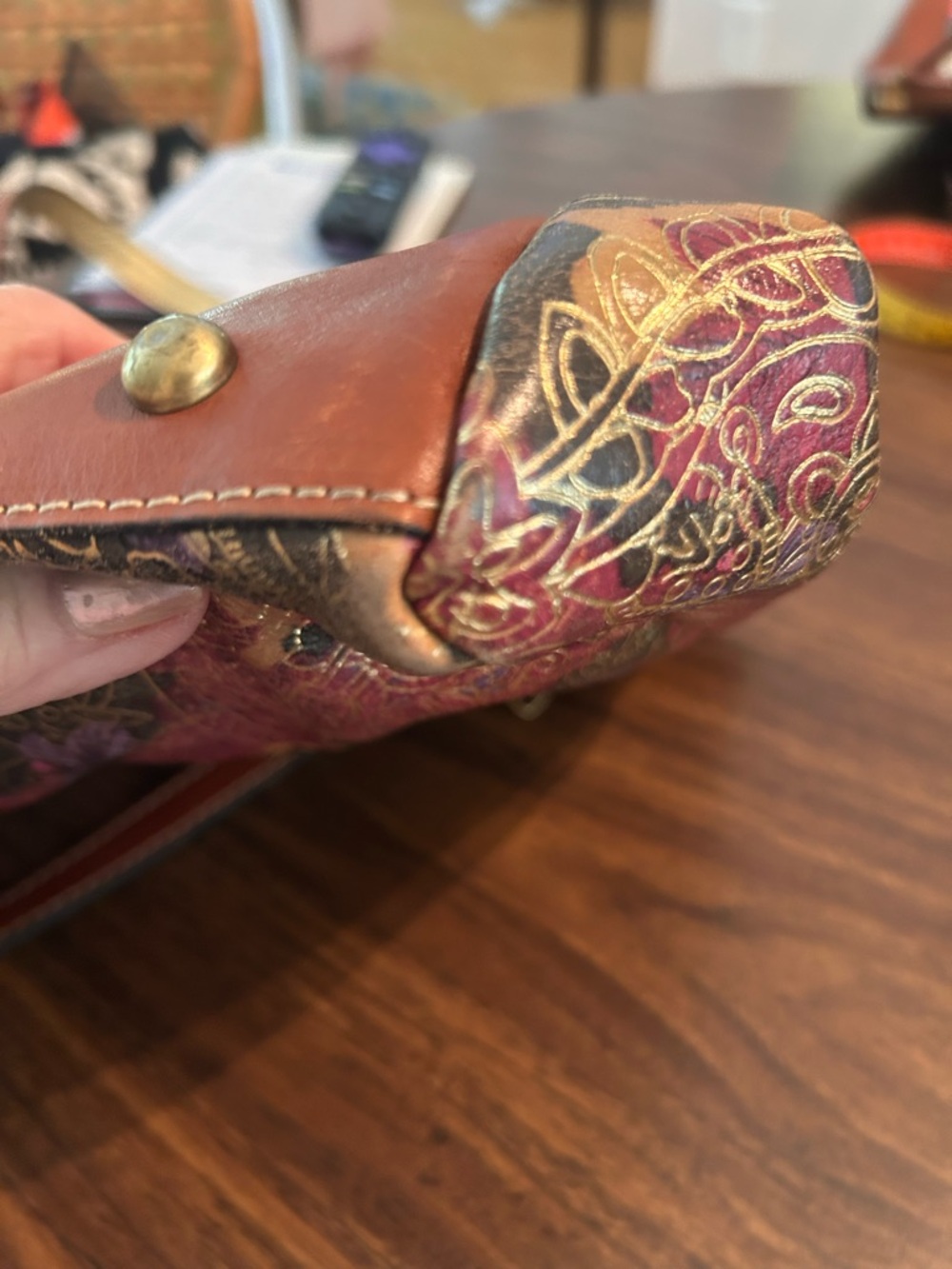 Patricia Nash Multicolor Paisley Shoulder Bag - Picture 8 of 10